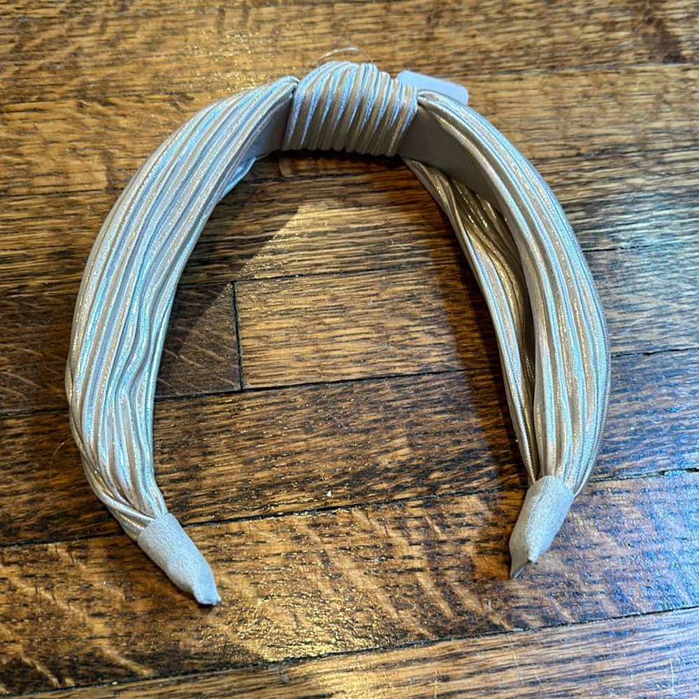 Anthropologie shimmer pleated headband